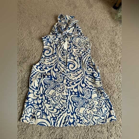 ZARA TIED PRINTED TOP - SIZE S - BRAND NEW WITH TAG - Picture 9 of 11